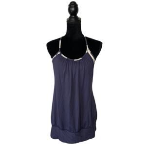 Lululemon No Limits Tank Cadet Blue Steep Stripe - Women's Size 8